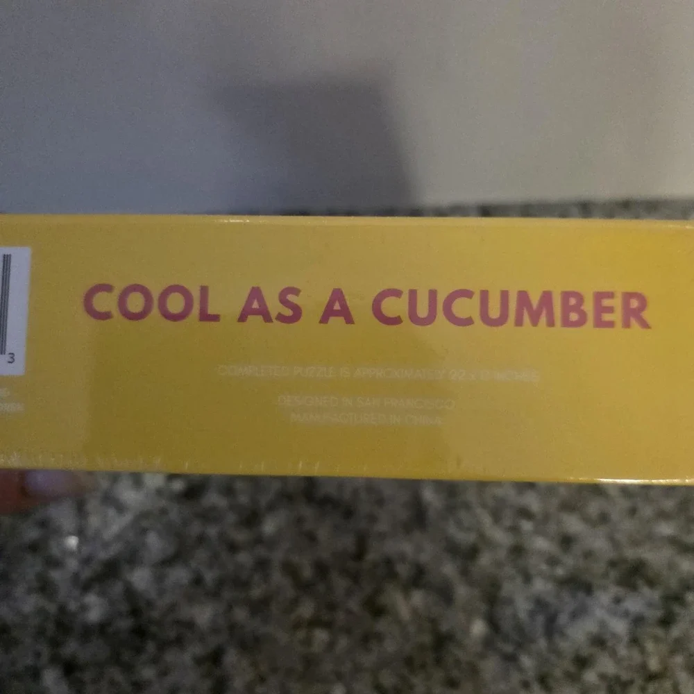 Pezel Cool As A Cucumber 500 Piece Jigsaw Puzzle Cocktail Scene Multi Color New